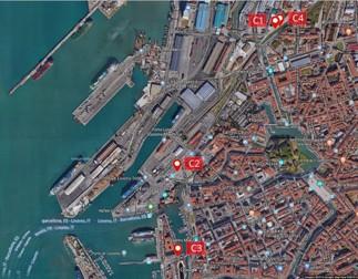 Primi risultati: campagne di misura - Livorno Siti di misura in continua su posizioni strategiche la presenza del porto