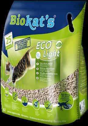 95 4002064 613505 Eco Light Extra Fibre naturali Con carbone attivo per un eccezionale assorbimento degli odori 100%