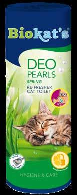 IGIENE E CURA Hygiene and care Deodorante per lettiere - Cat Toilet re-fresher Deo Pearls Prodotto con