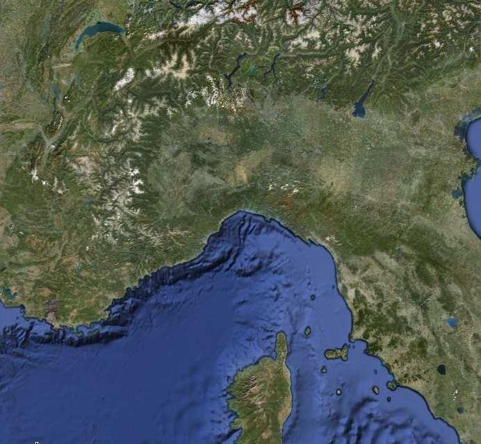 POSIZIONE GEOGRAFICA Il Golfo Ligure è caratterizzato da una stretta fascia di terra alle cui spalle incombono ripidi versanti montuosi L aria fredda