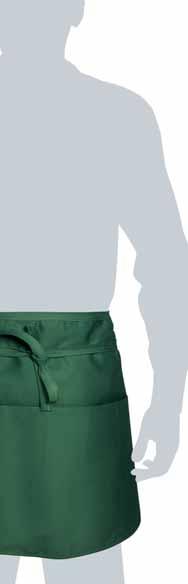 Davantina grande con tre tasche. Short apron with three pockets.