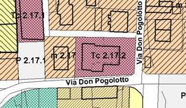 UBICAZIONE : Via Don Pogolotto (Distretto D2 - Tav di PRGC 2f) Art. 92.12 Tc 2.17.2 Superficie fondiaria mq 1.