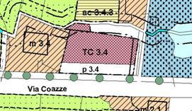 UBICAZIONE : Via Coazze (Distretto D3 - Tav di PRGC 2e) Art. 92.22 TC 3.4 Superficie fondiaria mq 1.