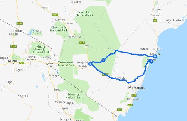 PARCO NAZIONALE DELLO TSAVO EST " Rosso Tsavo " Con una superficie totale di 21.812 kmq, Tsavo è il più grande parco naturale del paese.