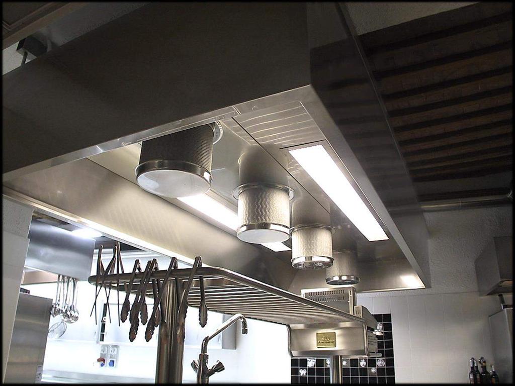 kitchens Air treatment System and technology Cappa centrale