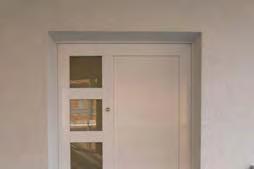 Finestre al piano cantina, piano terreno e primo piano in PVC colore bianco con vetro isolante, sistema guarnizione mediana.