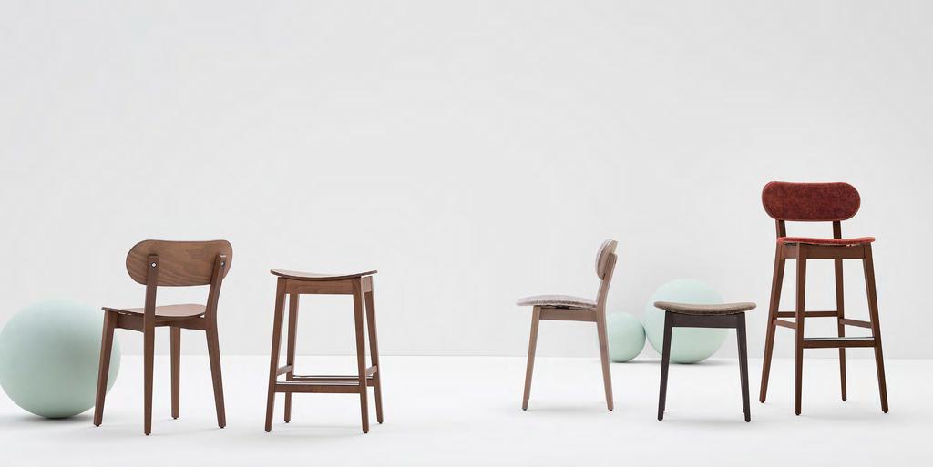Una collezione di sedute solide, compatte e vivaci, disponibili in numerose varianti di colore, in grado di adattarsi alle più svariate destinazioni d uso.