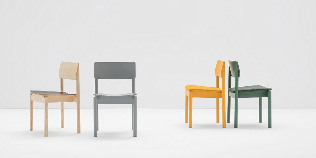 L arte del fare con le mani e l'innovazione tecnologica trovano completa affinità in questa sedia che nasce dalla volontà di un disegno semplice, dal chiaro rimando al design nordico degli anni 30.