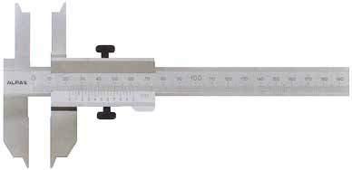 Raised slider for easy movement. Suitable for measuring the seating of 23 Ring Joint. Slide stop at beam end. Manufactured according to DIN 862.