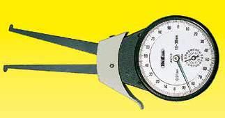 Fast internal dial snap gauge Resolution 0,01. Light weight frame, rotating dial, hardened stainless steel spherical contacts. Accuracy ± 0,04. Misuratore rapido per interni Risoluzione 0,01.