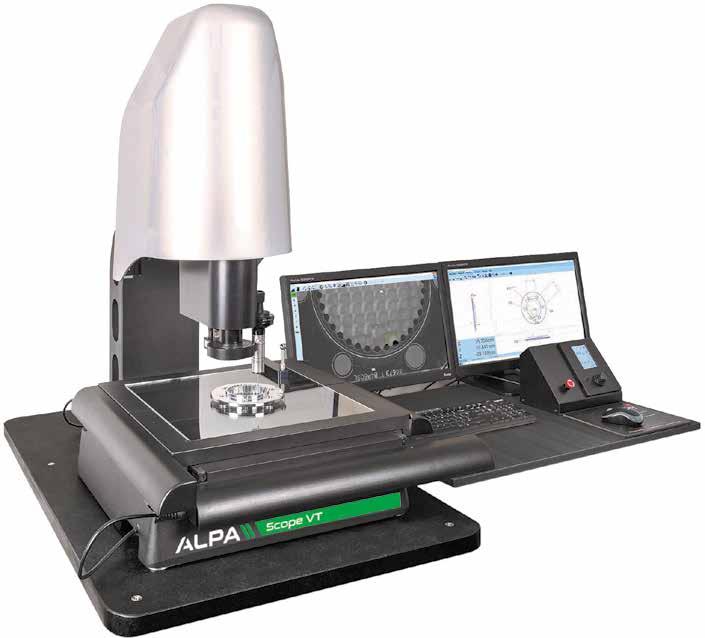 Contact measurement is made through Renishaw TP20 touch probe and accessories. 64 LED fully prograable segmented surface lighting system and TTL (coaxial surface lighting).
