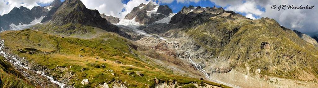 RIFUGIO E. SOLDINI (2195 m) e Lago del Miage La Val Veny è una delle valli più belle della Valle d Aosta, una sorta di Patagonia italiana ai piedi del Monte Bianco.
