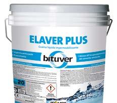 Fanno parte della gamma: Elaver Plus Guaina liquida a base di resine elastomeriche in emulsione