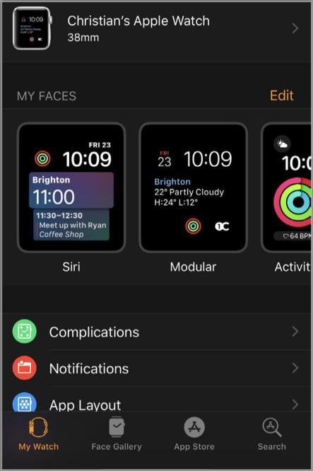 Argo per Apple Watch Passaggio 2: personalizza il tuo