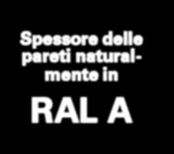 S 8000 IQ plus Più possibilità Con un valore d isolamento termico di 1,1 W/m 2 K Con rinforzo d acciaio standard Spessore delle pareti naturalmente in RAL A Adatto per l