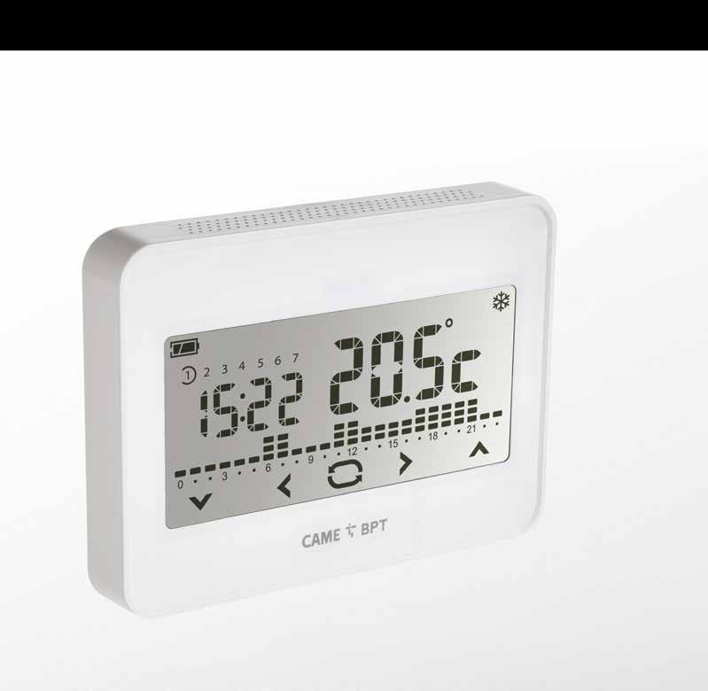 TH/550 WH WIFI Cronotermostato touch screen WIFI Unisce alle caratteristiche professionali dei cronotermostati Bpt le funzionalità avanzate derivanti dalla connessione