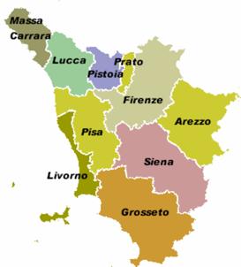 Tre regioni italiane,