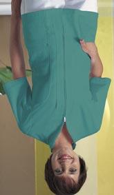 donna casacca bianco verde chirurgico verde acqua carta da zucchero lilla azzurro grigio casacca GAIA Linea sciancrata con pinces, collo alla