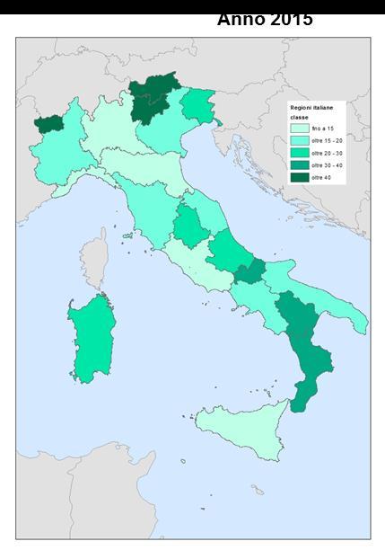 L Italia con una quota di consumi da FER pari a 17,4 - ha recuperato una posizione di ritardo rispetto ad altri paesi europei, raggiungendo sin dal 2014 il target 2020 del 17% e collocandosi, nel