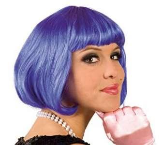 parrucche Parrucca cabaret blu