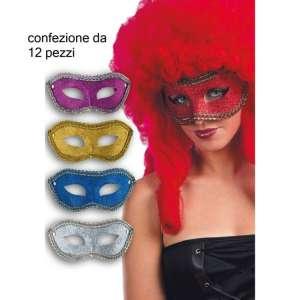 mascherine - costumi Maschera in plastica con glitter