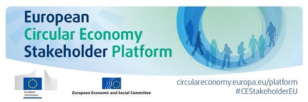Piattaforma degli attori europei dell'economia circolare Obiettivi: promuovere il concetto di economia circolare rafforzare la cooperazione contribuire all'identificazione di