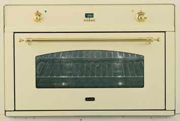 FORNO BUILT-IN COUNTRY 900C MODULO 90 80 80 585 860 860 80 854 585 596 560 896 550 22 Isolamento ad alta densità Ventilazione tangenziale di raffreddamento Luce interna Girarrosto trasversale Porta