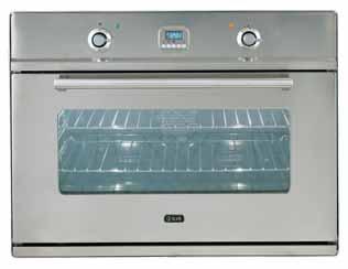 FORNO BUILT-IN WINDOW 800W MODULO 80 80 80 585 596 585 760 760 80 754 560 796 550 22 Isolamento ad alta densità Ventilazione tangenziale di raffreddamento Luce interna Girarrosto trasversale Porta