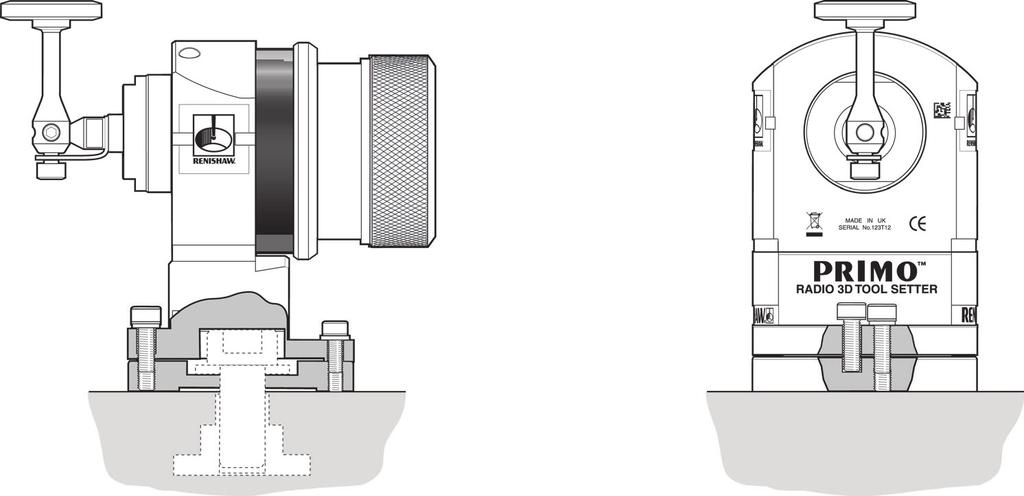 Scheda tecnica Dimensioni del presetting utensile 44,75 48,65 + 22 per la rimozione delle batterie 56 68,75 64,5 93 33 Vite e dado a T