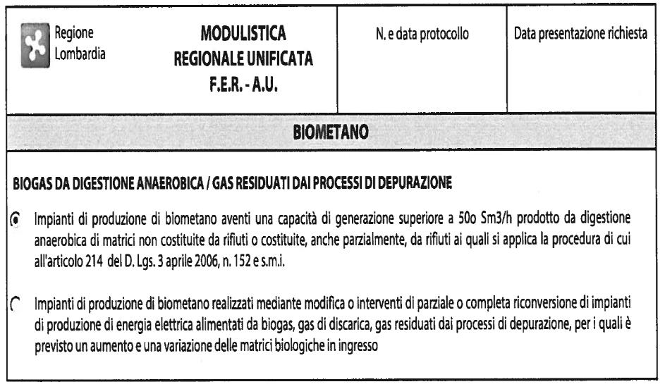 28/2011, i nuovi impianti con capacità produttiva 500 Sm3/h e la conversione degli impianti di biogas esistenti, a condizione che non aumento o variazione delle matrici in ingresso;