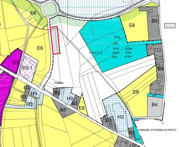 Lotti di proprietà PRPC 8 delle piscine Il perimetro del PRPC n 8 delle piscine è individuato nella tavola di Zonizzazione P2a L area comprende i lotti in cui si intende realizzare un distributore.