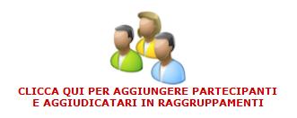 PASSO 3b Inserimento dettaglio partecipanti raggruppamenti Cliccando sull icona dei partecipanti in raggruppamenti, visibile qui a fianco comparirà la relativa maschera di inserimento. 1.