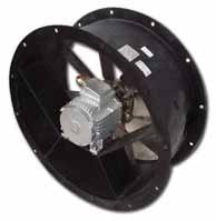 Ventilatore assiale intubato per fumi d incendio secondo EN 1-3 Smoke exhaust ducted axial fan according to EN 1-3 F ( C/ ) F ( C/ ) F ( C/ ) APPLICAZIONI I ventilatori della serie DUCT-M HT devono