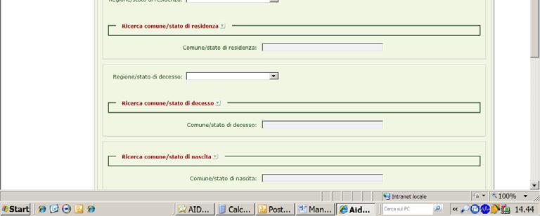 L Elenco schede di morte permette inoltre ad ogni Azienda di visualizzare non solo le schede inserite dall Azienda stessa ma anche quelle relative a soggetti residenti in altre Aziende della Regione,