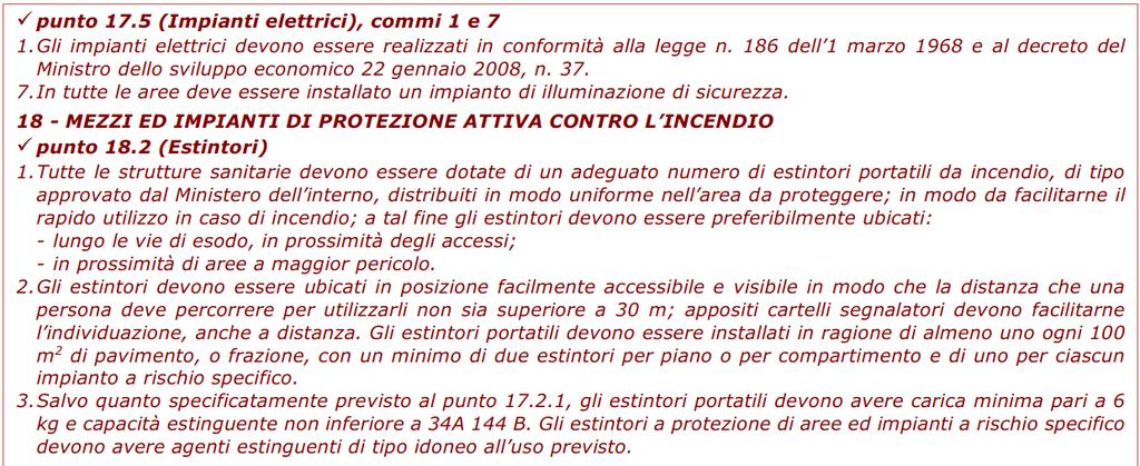 GAS MEDICALI DEPOSITI DI INFIAMMABILI DISTRIBUZIONE GAS COMBUSTIBILI IMPIANTI CLIMATIZZAZIONE IMPIANTI ELETTRICI E ILL.