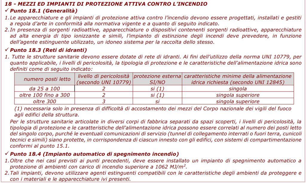 SCALE CARATTERISTICHE SCALE: AMMISSIBILITÀ DI UNA SOLA SCALA IMPIANTI DI SOLLEVAMENTOI: PROTEZIONE VANI CORSA IMPIANTI DI «CLIMATIZZAZIONE»: IMPIANTI