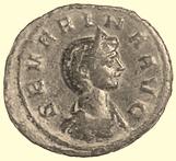 Aureliano) Asse - Busto diademato a d.