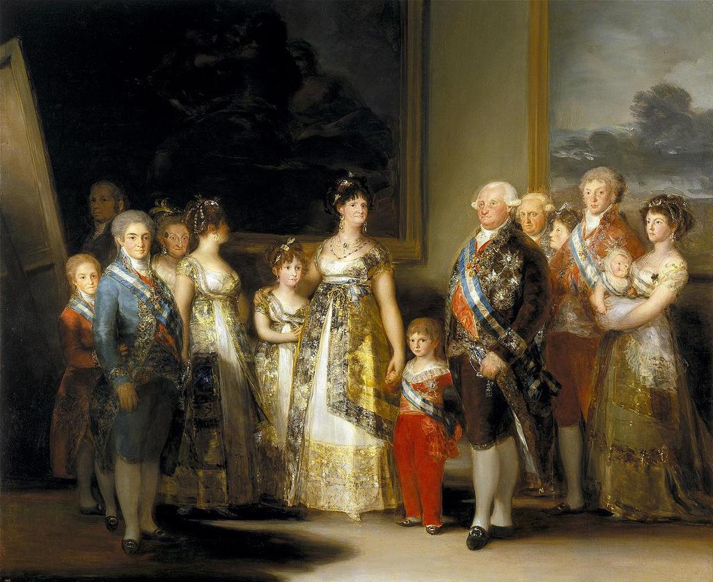 La famiglia di Carlo IV (1800-1801) Ambientazione