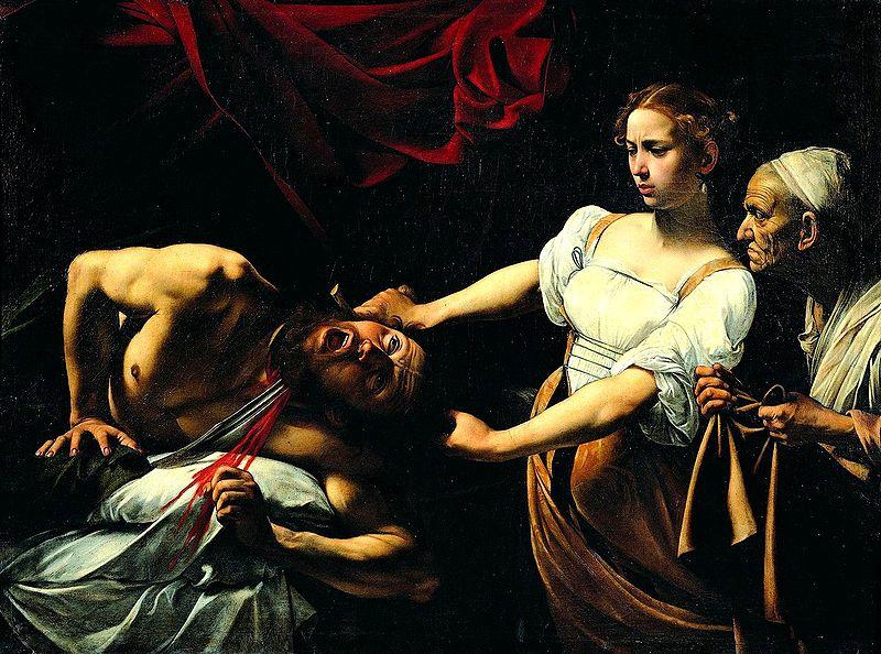 Roma Caravaggio, Giuditta che taglia la testa a Oloferne, 1597-98 ca.