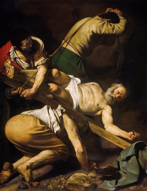 Caravaggio, Crocifissione di san Pietro, 1601.