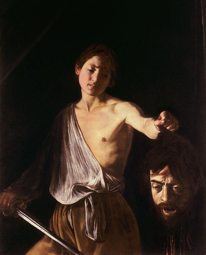 1609-1610 Napoli Caravaggio, David con la testa di Golia,