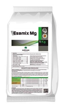 MASSIMIZZAZIONE DELLA PRODUZIONE + ESAMIX MG è un prodotto a base di meso e microelementi chelati in rapporto bilanciato che fornisce i nutrienti chiave per le fondamentali attività metaboliche delle