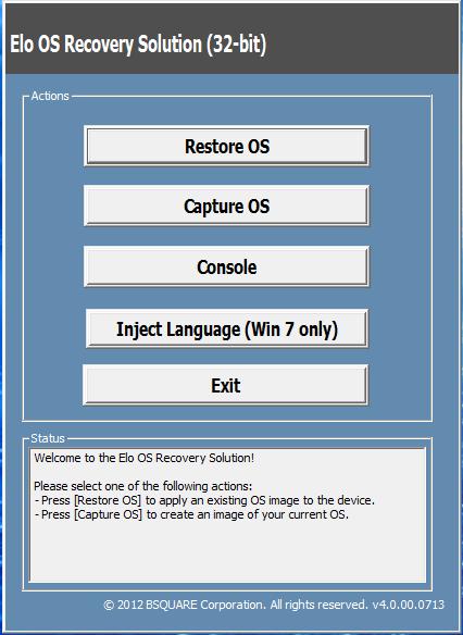 6. Seleziona Restore OS (Ripristina sistema operativo).