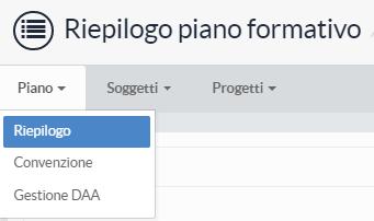 6. CONVENZIONE E DICHIARAZIONE AVVIO ATTIVITA Nella barra del menu selezionare PIANO Accedere alla sezione Monitoraggio Monitoraggio Piani Formativi, selezionare il link Vedi in corrispondenza del