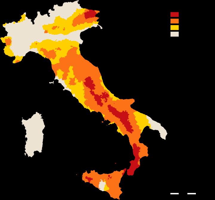 8.11 Prevenzione dei danni sismici La carta della pericolosità sismica è elaborata tenendo conto delle caratteristiche sismiche di una regione e dei dati statistici riguardanti il numero e l