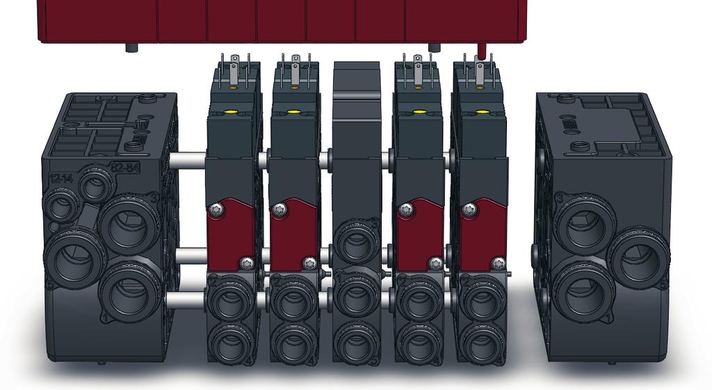 Composizione della batteria Battery arrangement Abbiamo scelto di fornire la valvola già assemblata secondo le specifiche richieste del Cliente per assicurare a tutta la produzione un collaudo di