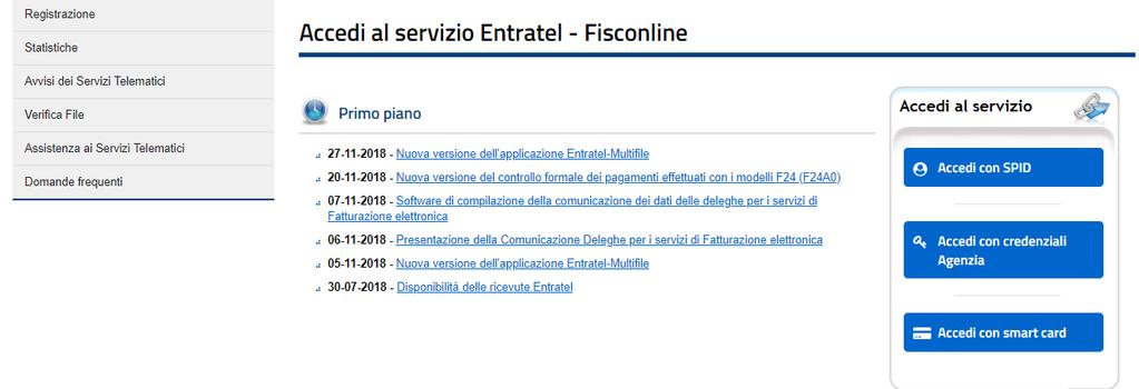 Inserire la Smart Card nell apposito lettore Cliccare su Primo Accesso Smart Card Si aprirà il