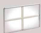 Traversine interno vetro disponibili nelle sezioni mm 18 26 45 in varie finiture ral e pellicolate abbinate ai profili del serramento.