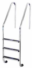 SCALETTE ELETTROLISI SCALE CLASSICA / CLASSIC LADDERS Fabbricate in tubo d acciaio inossidabile 316 - diametro Ø 43 mm.fornita con tutti gli accessori per l installazione.