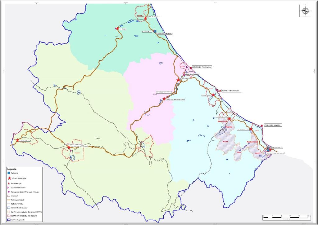 Mappa generale Regione Abruzzo